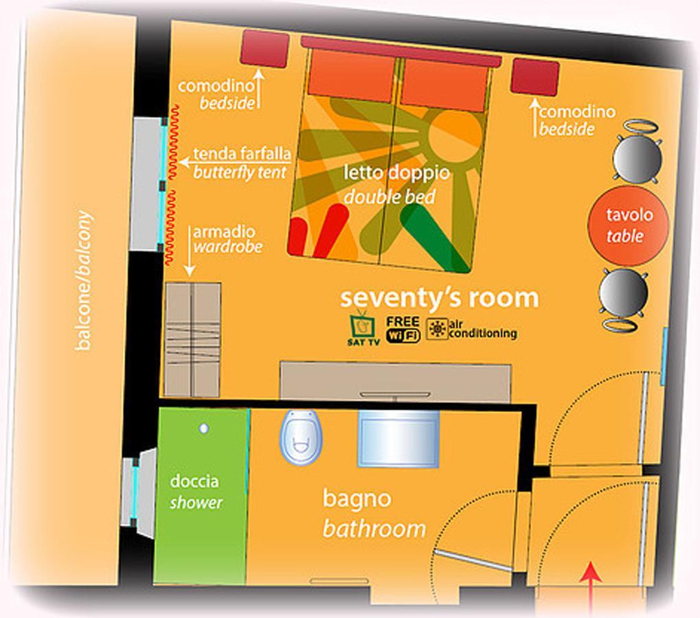 Zip B&B . Design In Флоренция Экстерьер фото